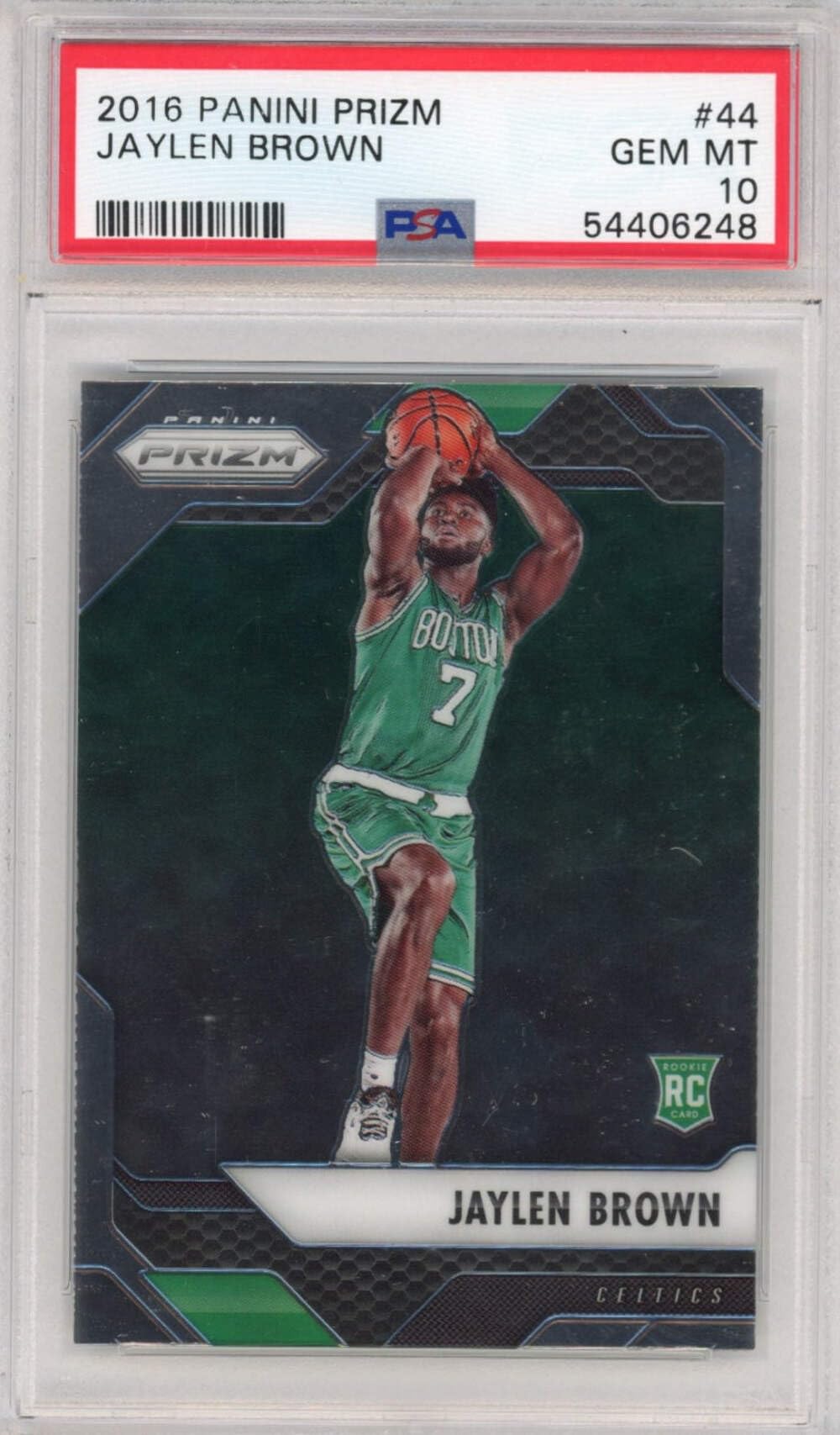 Amazon.com: Graded 2016-17 Panini Prizm Jaylen Brown #44 Rookie RC