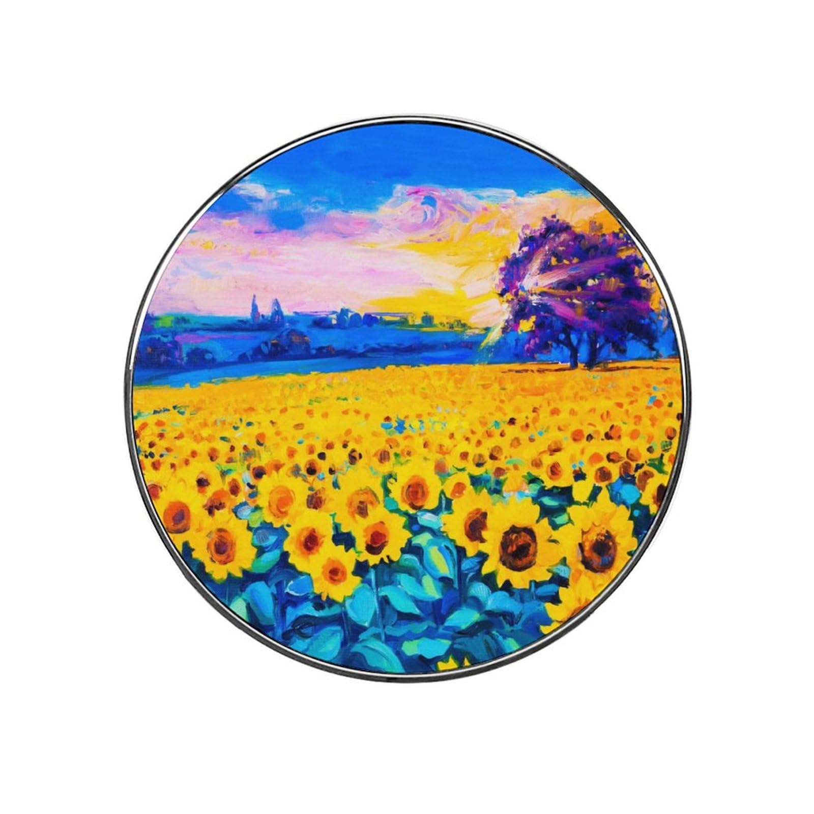Sunflower Alloy Fridge Magnet For Office Cabinet Refrigerator Whiteboard Photo