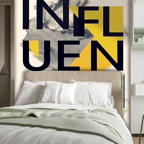 Miniatura 2 de Adhesive Wallpaper Retro Poster Papel para Pared Decorativo Letters Design Cabinet Paper Protects Surface (W) 40" X(H) 31.5"