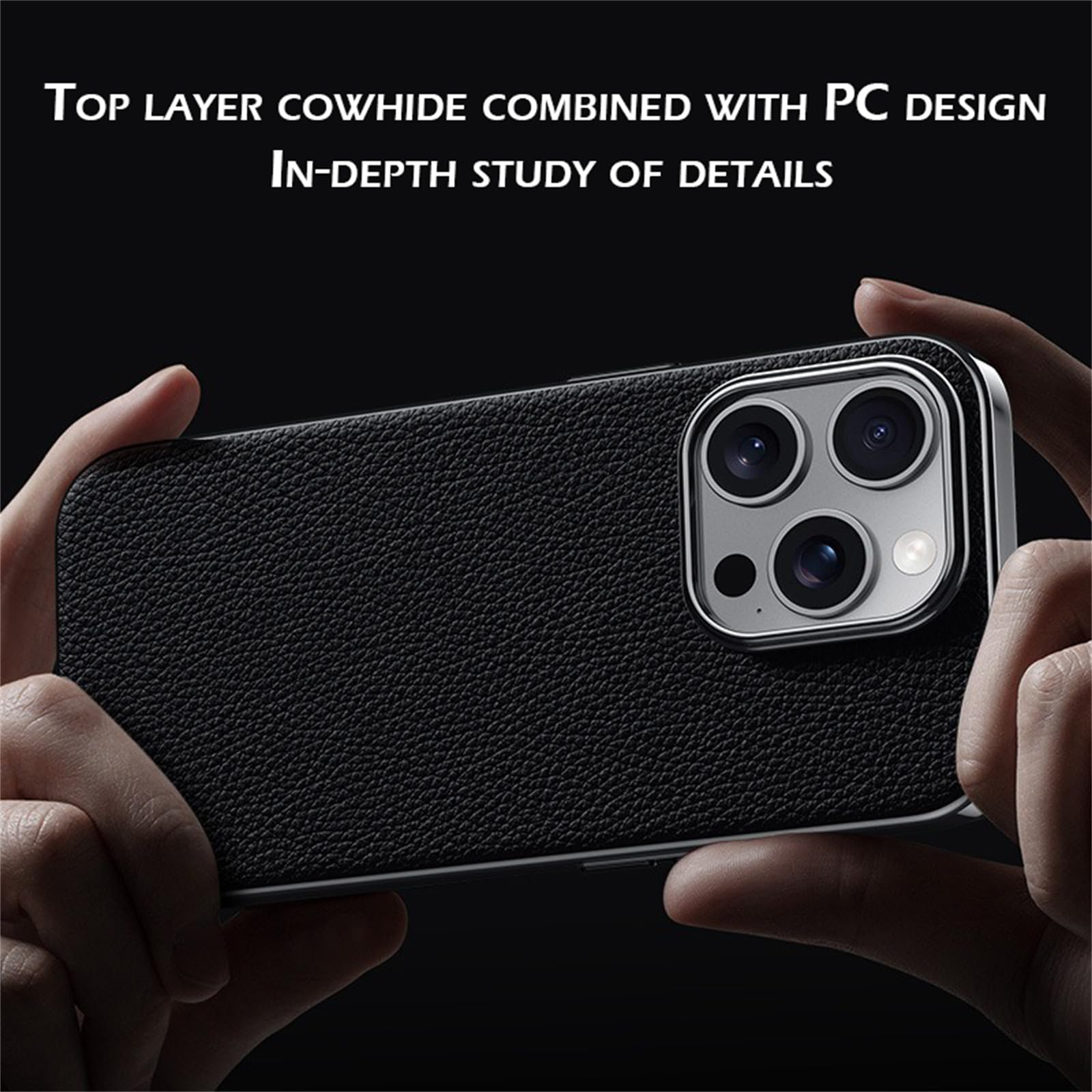 Amazon.com: Genuine Leather Case for iPhone 16 Pro Max/16 Pro/16