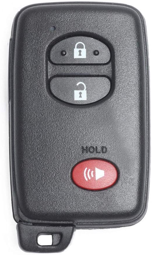 Beefunny 3 Button Smart Remote Car Key Shell Case Fob for Toyota 4Runner Land Cruiser Prius V (2)
