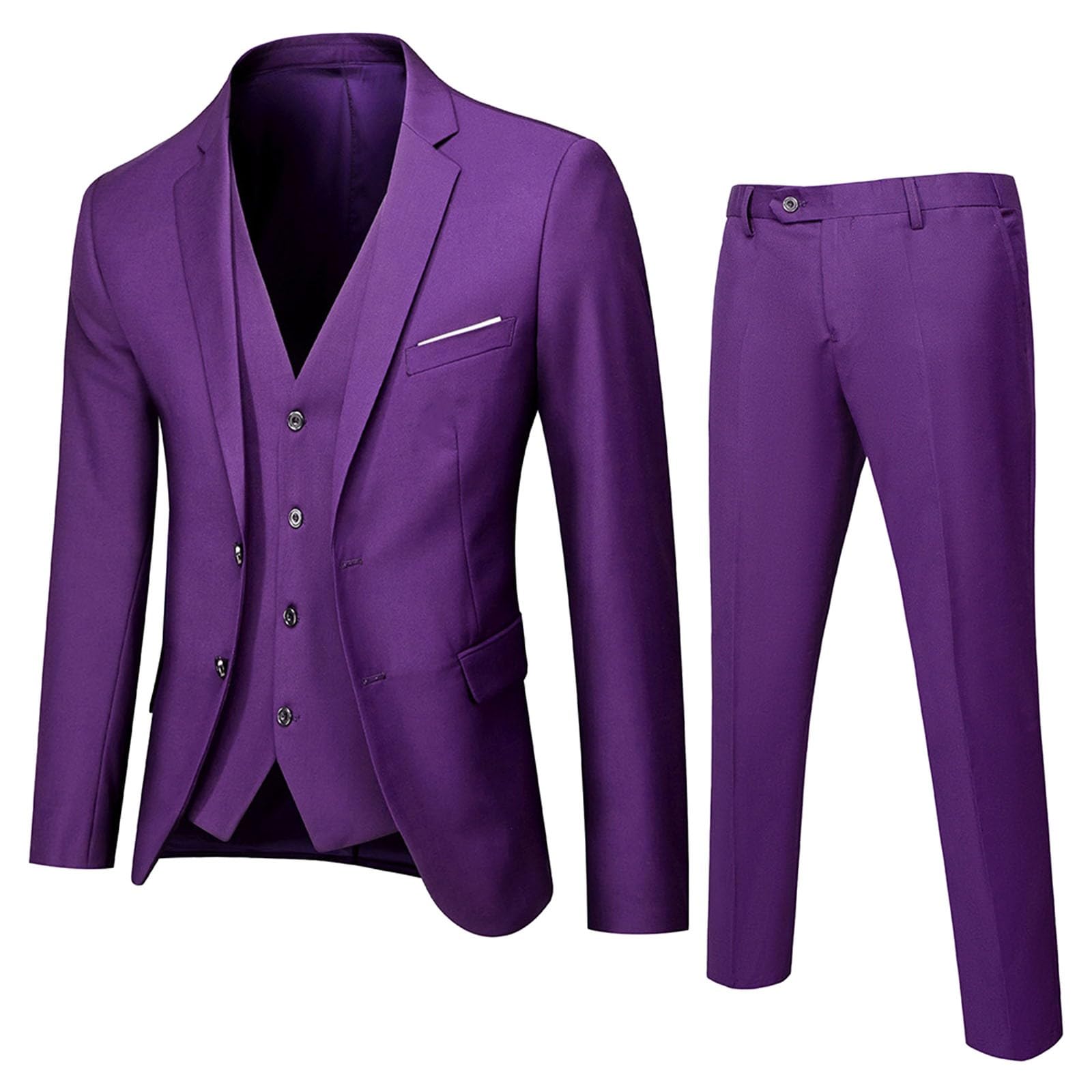 Jogging Komplett Herren dreiteilig, Langarm, Mantel, Weste und Hose, dreiteilig, einfarbig, Übergröße, Brustdesign, Tasche, Festliche Partykleidung Herren Weste Totenkopf