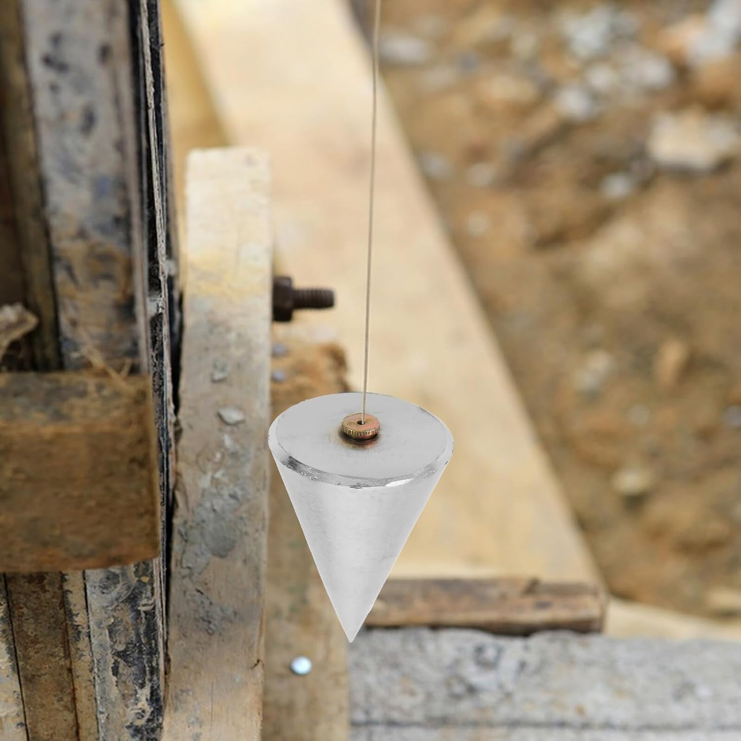 POPETPOP Steel Hanging Line Hammer Vertical Measuring Plumb Bob Tool for Construction Renovation Woodworking with Pendant for Accurate Heavy-duty Vertical Alignment