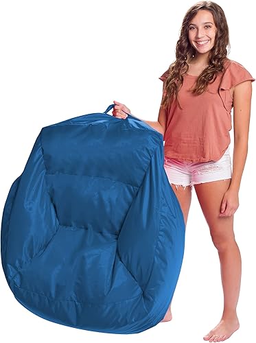 Miniatura 192 de Posh Creations Puf estructurado cómodo para jugar, leer y ver la televisión, Malibu Lounge, tela de lona para colorear, criaturas Criaturas de tela