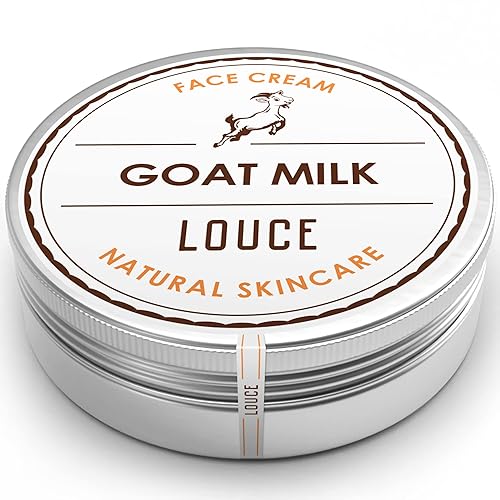 Crema facial de leche de cabra  Hidratante  Loción para el eccema del acné  Piel sensible y seca  Mujeres - Hombres  Crema de día  Natural  Hecho a
