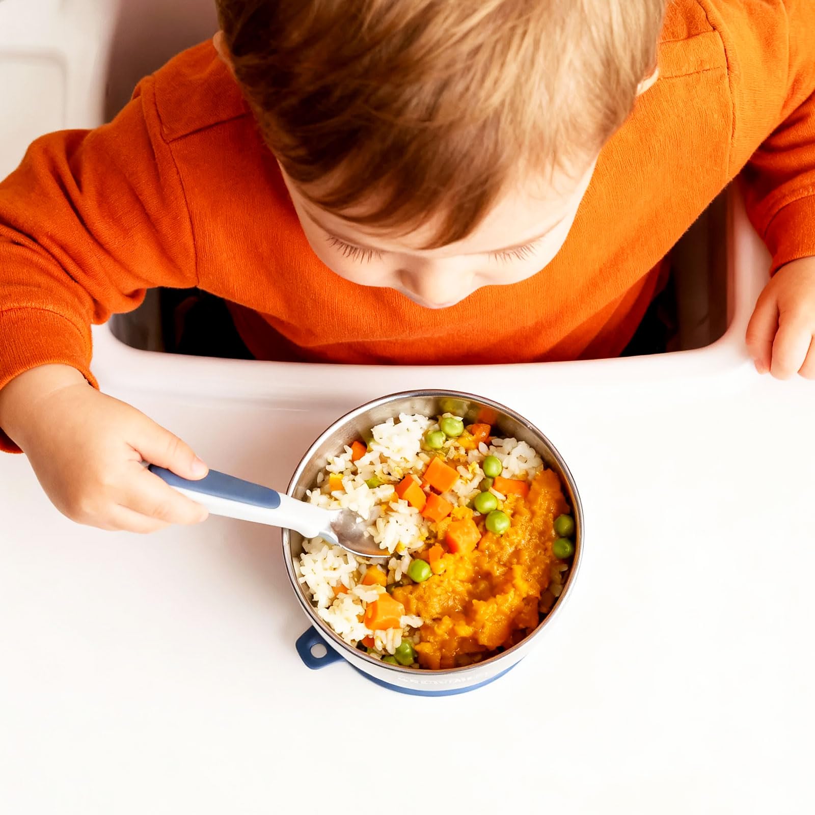 Greentainer 3er Set Edelstahl Baby Schüsseln mit Saugnapf – Breischale für Babybrei & Porridge, Rutschfeste Babyschüsseln,Unzerbrechlich & BPA-frei, Kinderschüssel ab 6 Monaten,Farben mischen