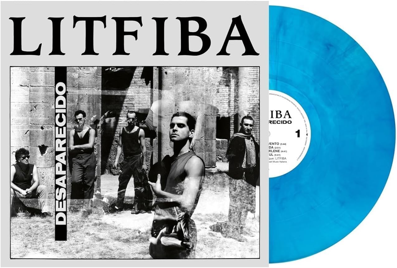 Litfiba - Desaparecido (French Cover) - LP 180 Gr. Blue Marbled Vinyl Ltd. Ed.