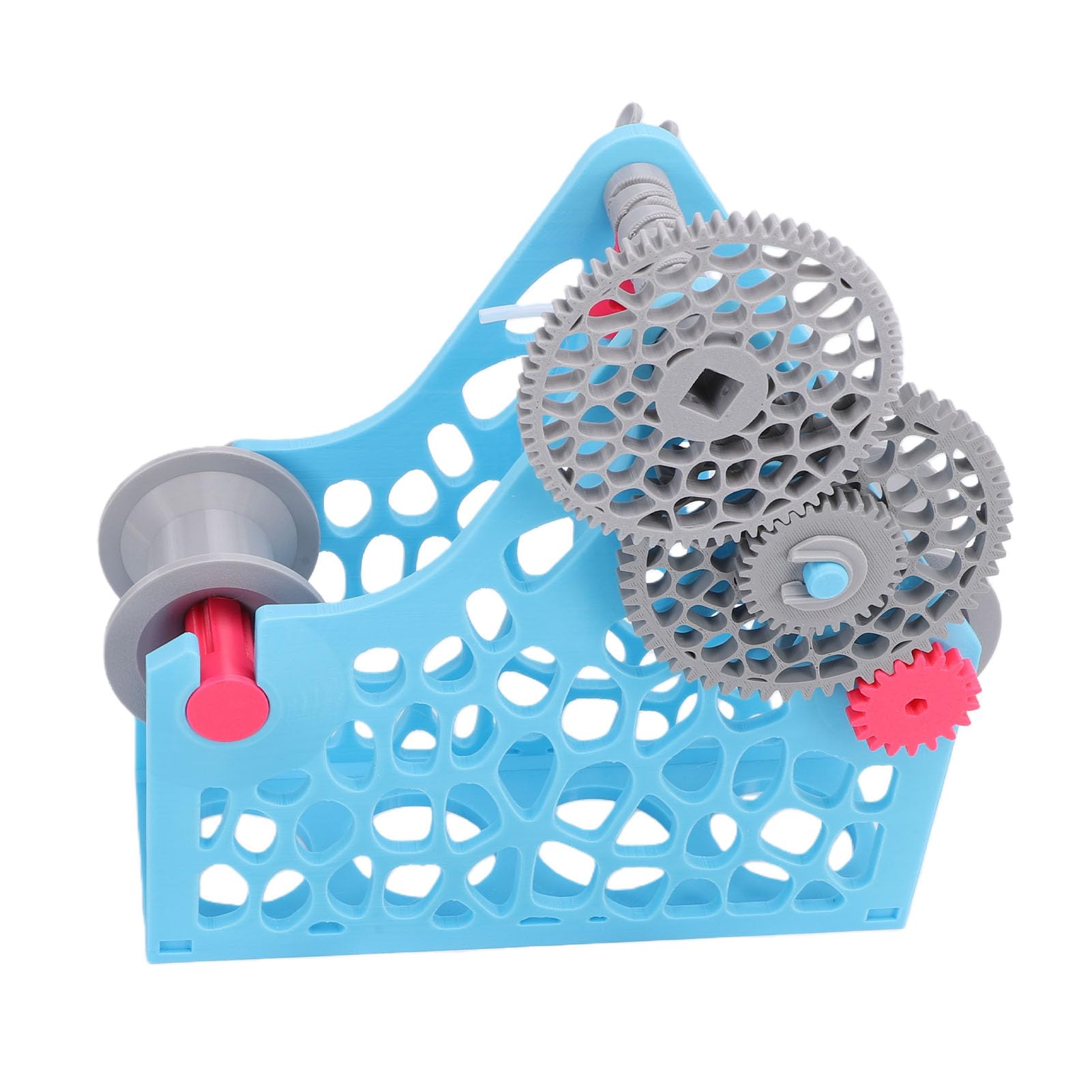 LICAEVEY Korba Ręczna Nawijak żarnika do Drukarki 3D, Odłączana Konstrukcja Modułowa Nawijak żarnika 1 Kg do PLA ABS PETG TPU Nylon Projekty Drukarskie Niebieski