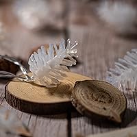 Vista 6 de Guirnalda de 35 luces de piña con pilas, 17.5 pies, 8 modos de luz decorativa (cono de pino)