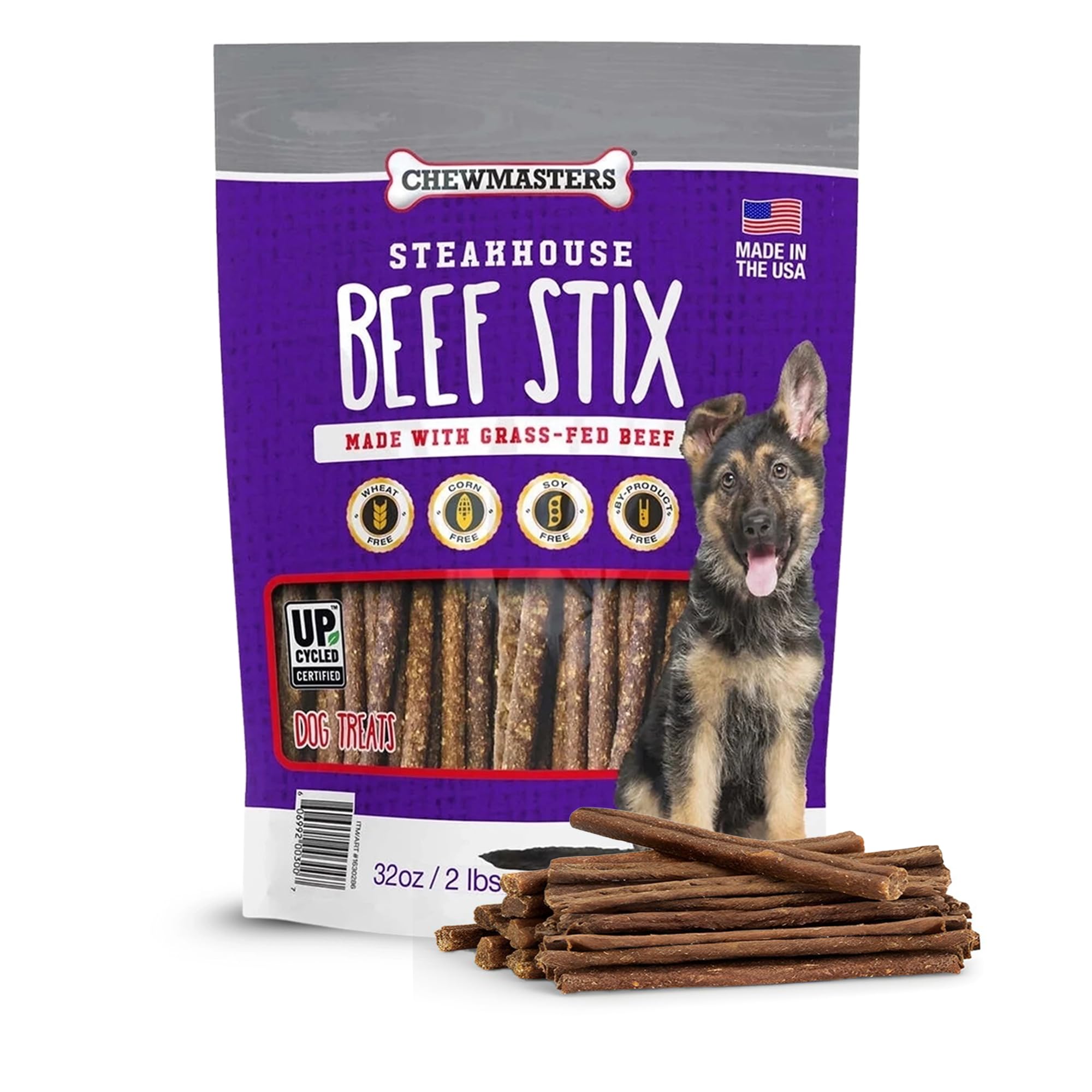 - Chewmasters Beef Stix – Grass-Fed, Grain-Free, All-Natural High-Protein Dog Chews for Training & Rewards, Healthy Treats for All Breeds, Made in USA, 2lb Bag