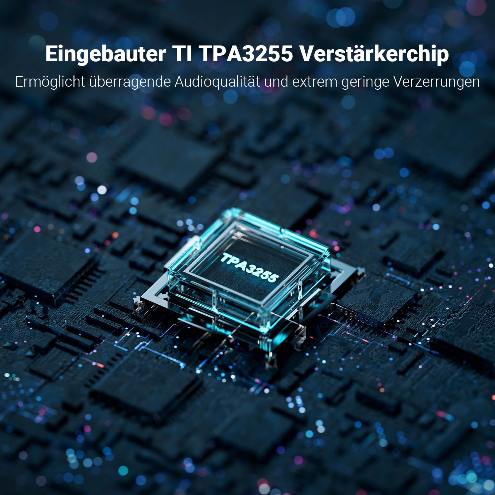 Fosi Audio V3 Hi-Fi Verstärker TPA3255 Klasse D 300 W x 2 Amp 2.0-Kanal-Stereo-Mini-Kompakt-integrierter digitaler Desktop-Verstärker für Heim-Audio Passive Regallautsprecher mit 32-V-Stromversorgung
