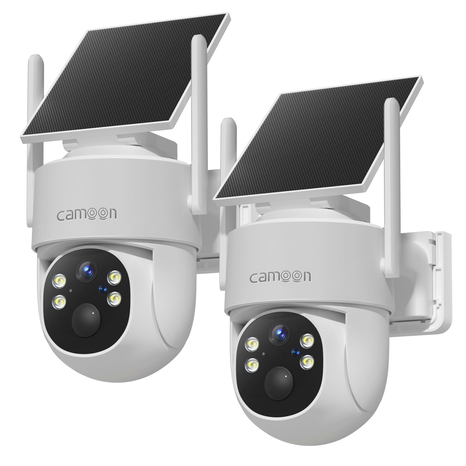 2K Solar Security Cameras Wireless Outdoor, 5/2.4Ghz WiFi Cameras for Home Security, Color Night Vision, Human Detection, Two-Way Audio, SD/Cloud