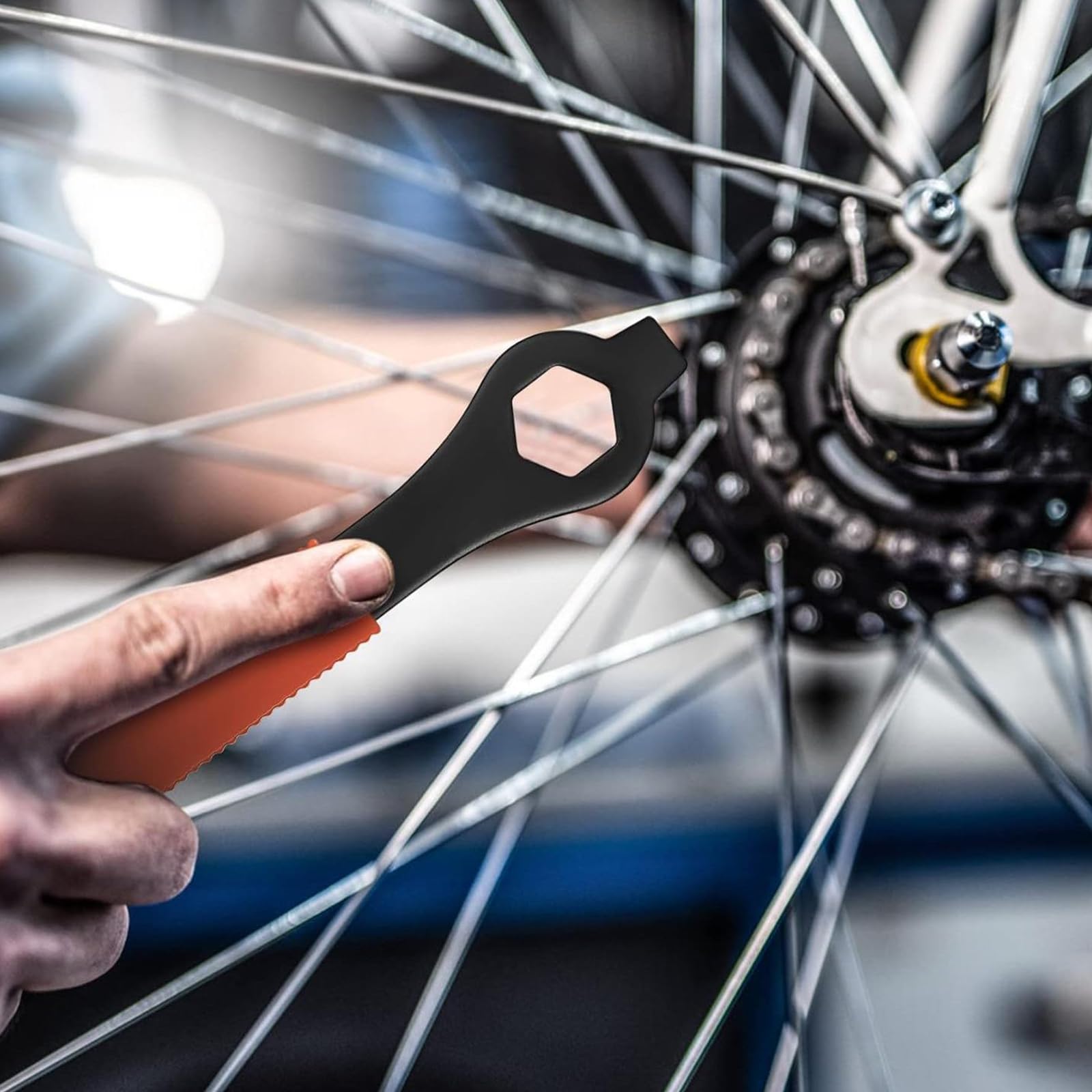 Extractor de Manivela y Bielas para Bicicleta, Kit Herramientas Pedalier, Herramienta de Reparación y Removedor para Mantenimiento de Bicicletas de Montaña o Carretera, Llave de 16 mm