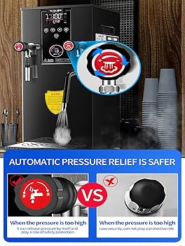 Amazon｜12L業務用多目的ミルク泡立て器、スチームミルク泡立て