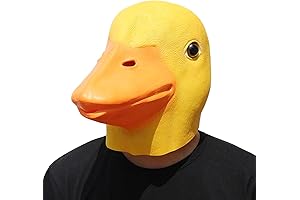 PartyHop Halloween Animal Full Head Latex Duck Mask