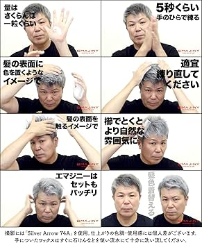 Amazon.com: From Japan EMAJINY Silver Arrow 74A Temporary Hair