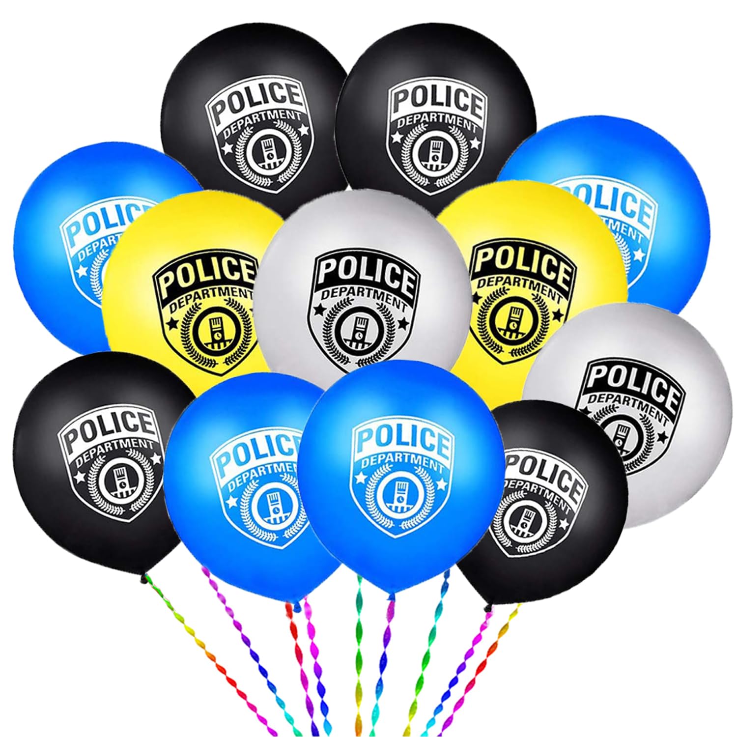 CupaPlay 50 Police Latex Balloon Suitable for Police Car Themed Party Supplies Decoration Birthday Party Decoration Supplies Balloon