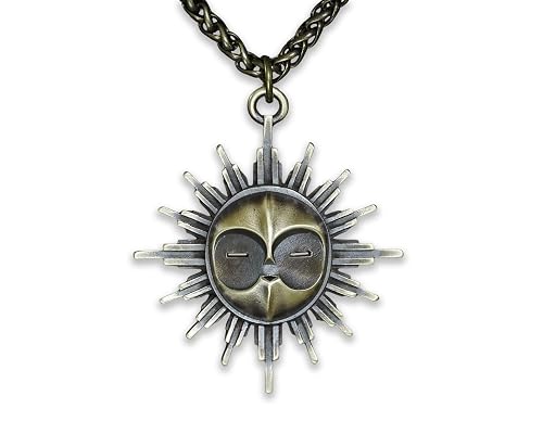 Baldur Jewelry - Esquie Mask Expedition 33 Clair Obscur Necklace Pendant Amulet with Chain Brass Esquie