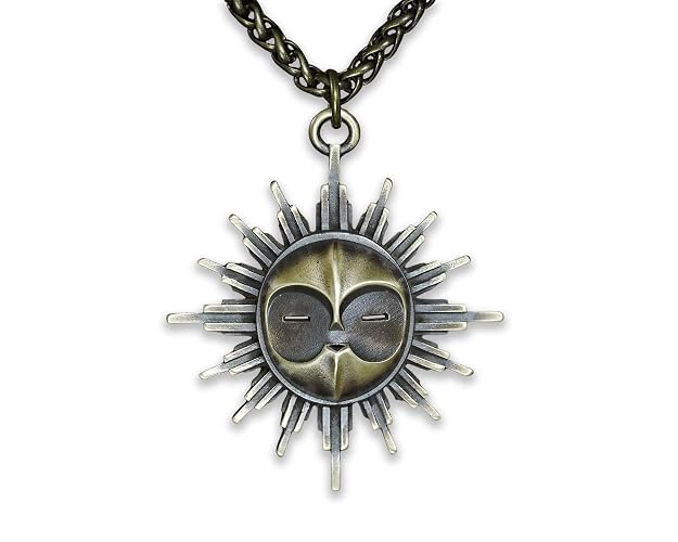 Baldur Jewelry - Expedition 33 Necklace Pendant Amulet with Chain - Esquie Brass