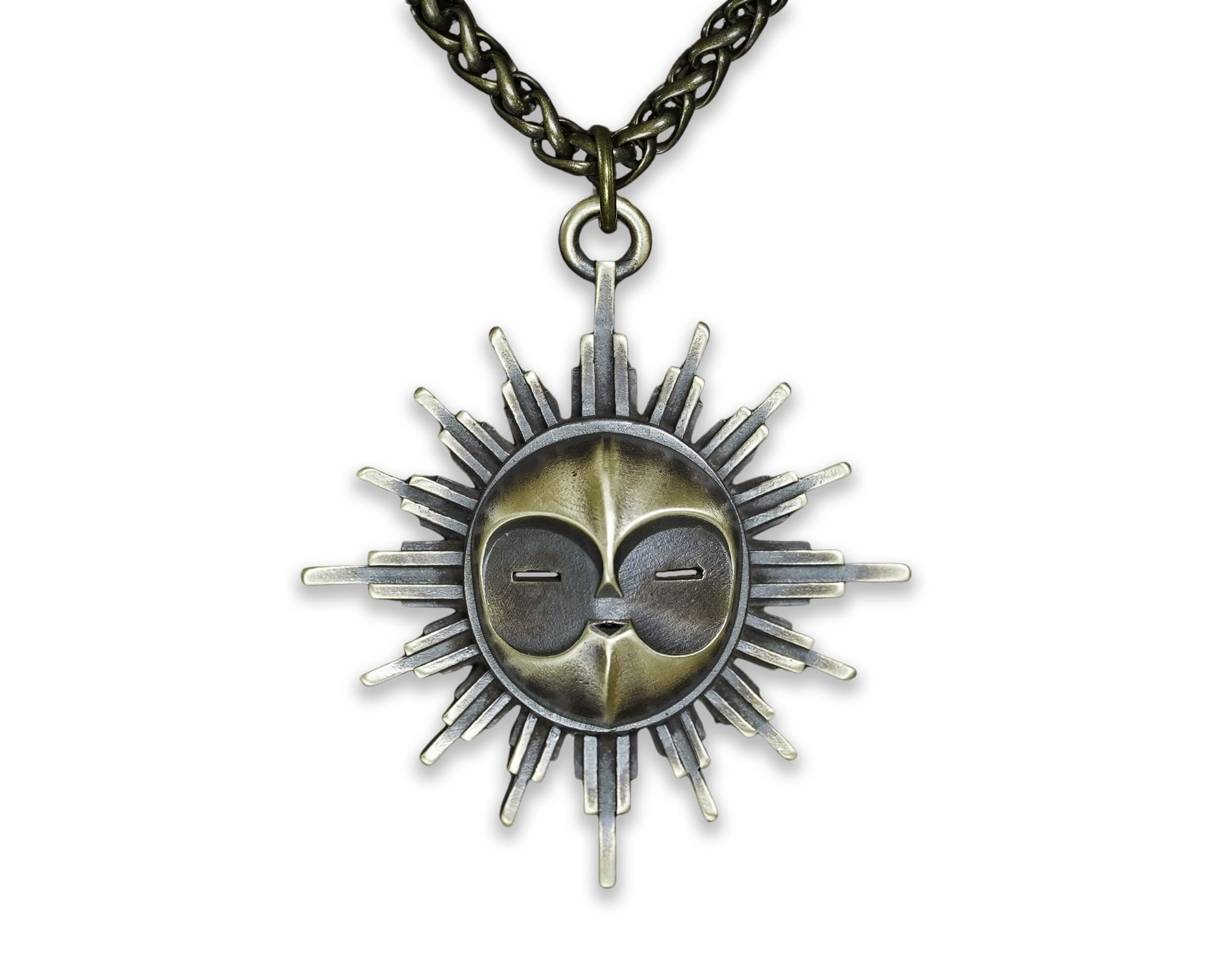 Baldur Jewelry Clair Obscur Expedition 33 Kette aus Messing | Handgefertigter Anhänger mit Antikfinish und Kette, gestaltet für Fantasy-RPG-, Videospiel- und Cosplay-Fans.