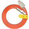 CTRICALVER USB C Cable 180° Rotating Fast Charging Cable Type C Charging Cable 60W Super Fast Charging Cable with Data Transfer Function LED Indicator (for Type C Interface Orange 1 m)