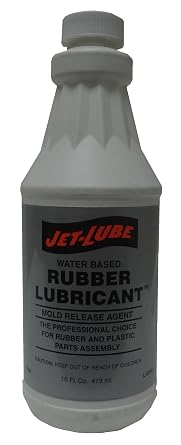 Jet-Lube Rubber Lubricant - Water Based | Mold Release Agent | Non-toxic | Multipurpose Silicone | Ozone Friendly | Non-Flammable | 16 oz.