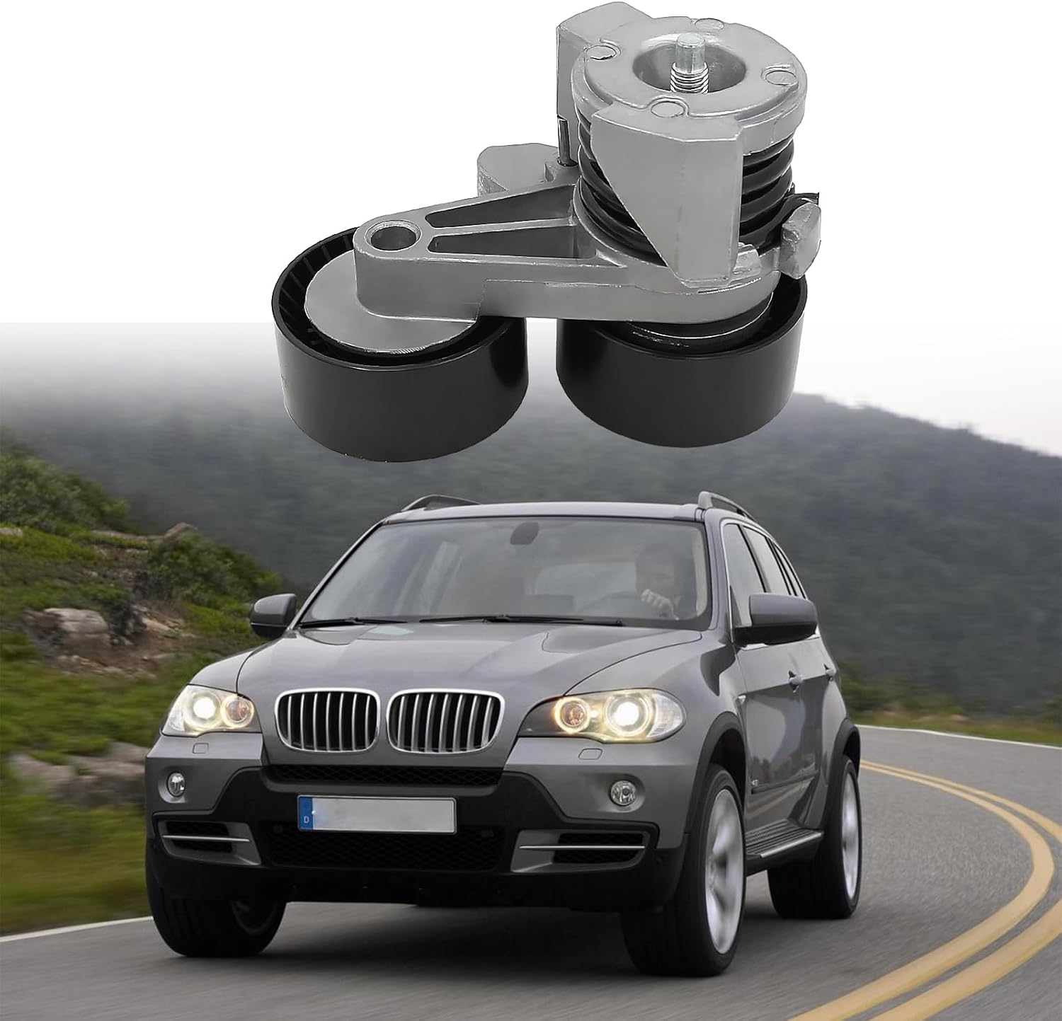 Engine Motor Belt Tensioner Compatible with 20072010 BMW