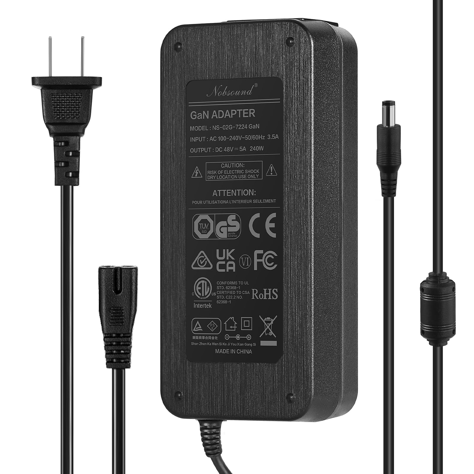 Amazon.com: Nobsound 48V5A GaN Power Supply: High-Efficiency 240W