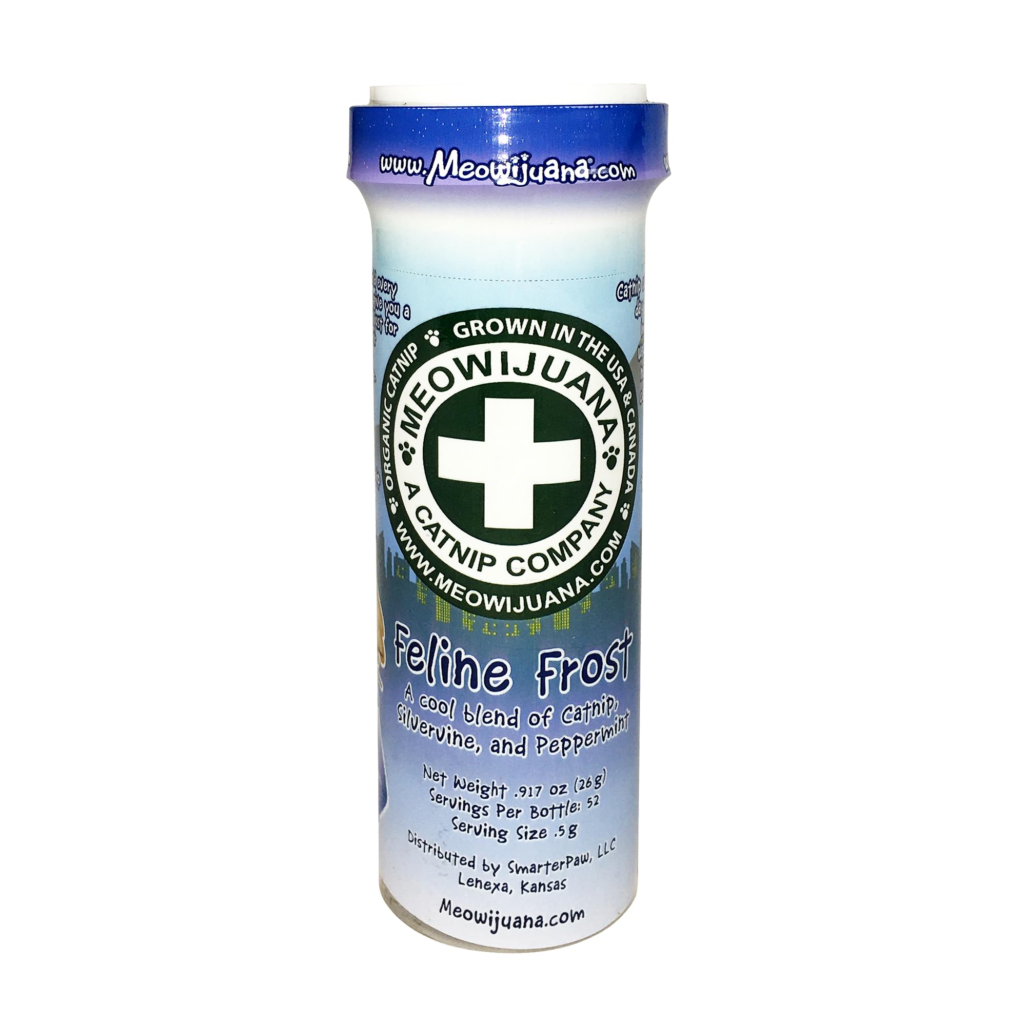 MeowijuanaFeline Frost Catnip Holiday Blend | Premium Organic Catnip | Grown in North America | Perfect for Cat Toys | Fresh Catnip for Extended Playtime