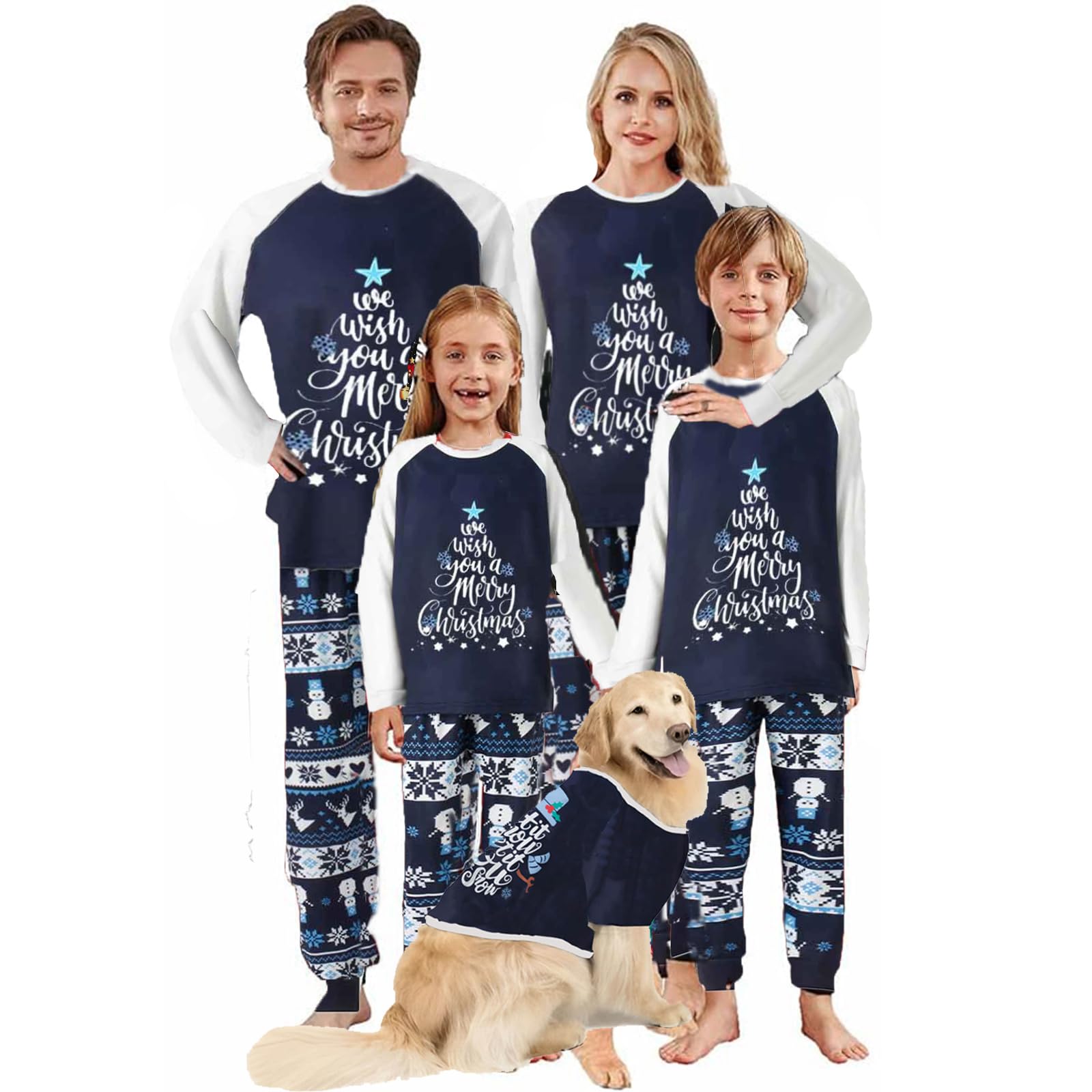 urkutoba Matching Family Christmas Pajamas Set - Xmas Sleepwear PJs-picture-43