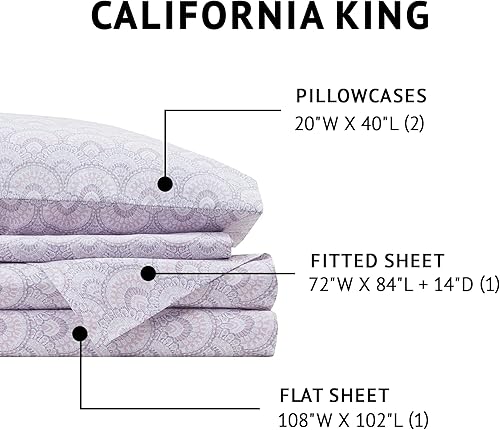 Vista 407 de Comfort Spaces - Sábanas con fundas de almohada Gris diamante