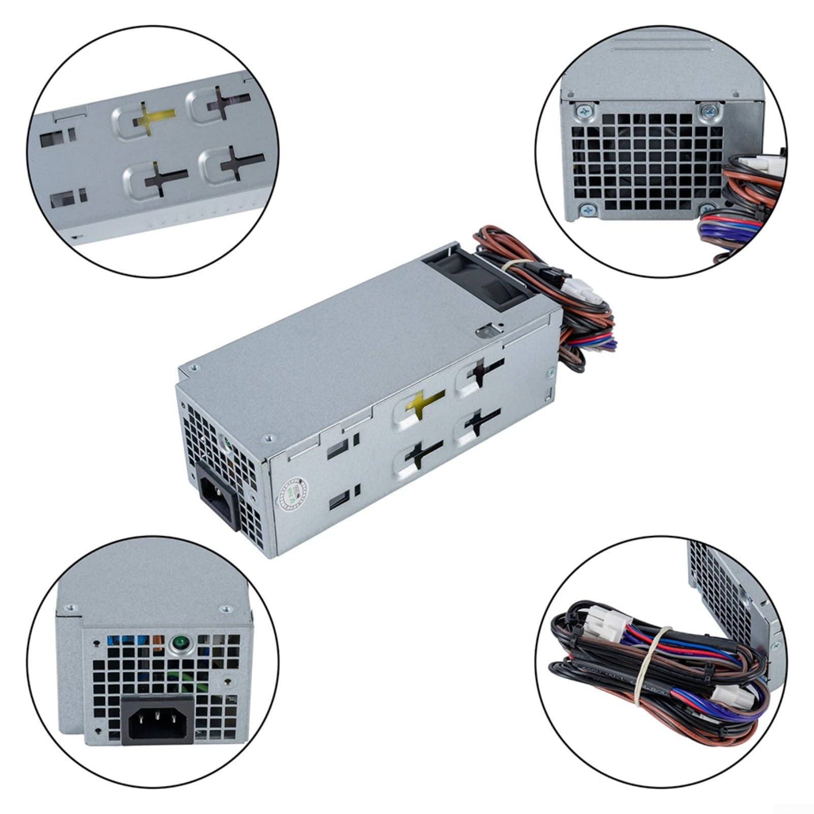 500W Alimentatore D500EPS-01 TPX56 per Dell Vostro 3910 3030 per Optiplex per xps 8950 Latitude, Argento Metallo, Postazione di Lavoro Ufficio