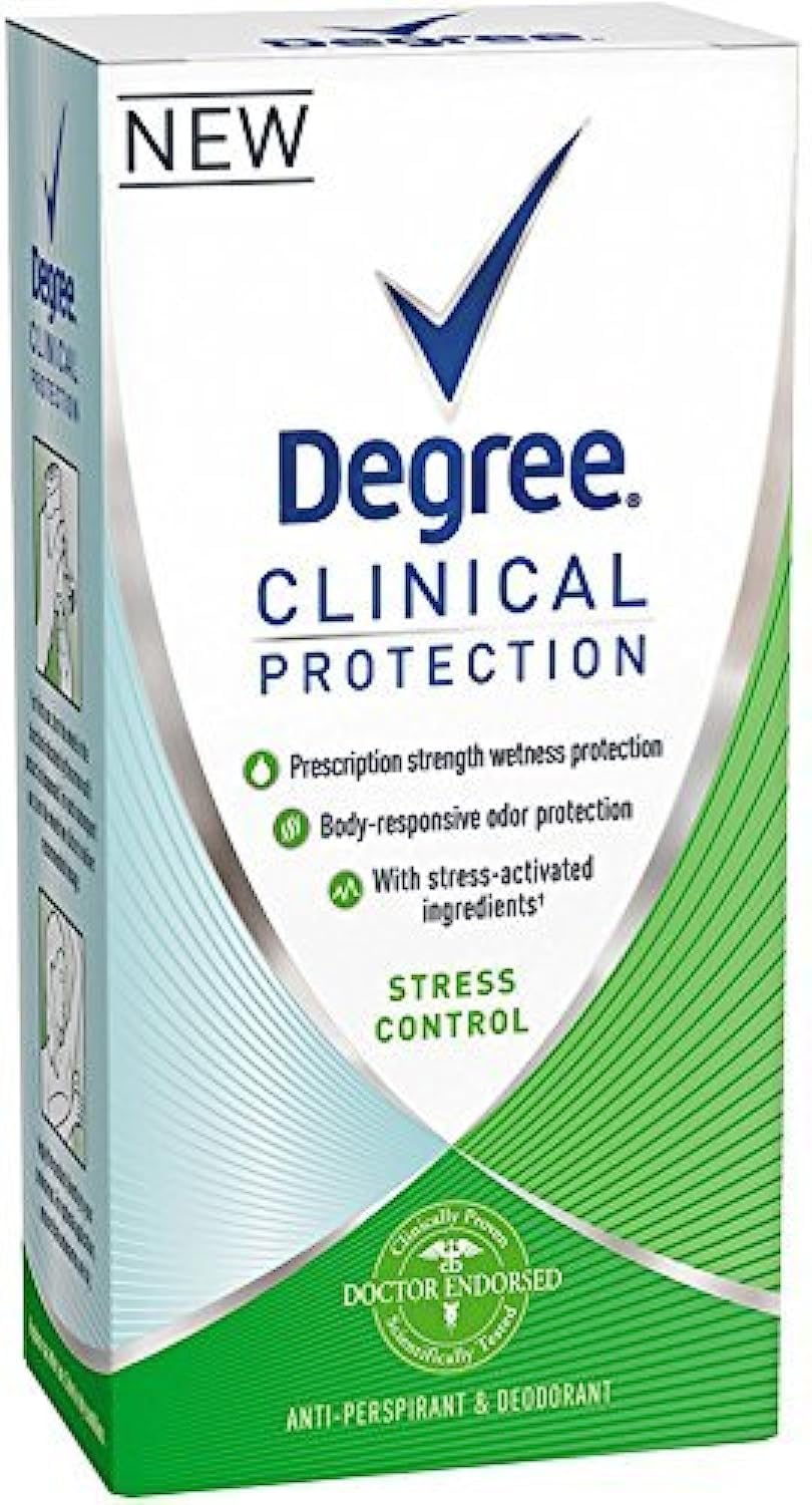 Degree Clinical Protection Antiperspirant& Deodorant, Stress Control 1.70 oz (Pack of 3) Degree Clinical Protection Antiperspirant& Deodorant, Stress Control 1.70 oz (Pack of 3)