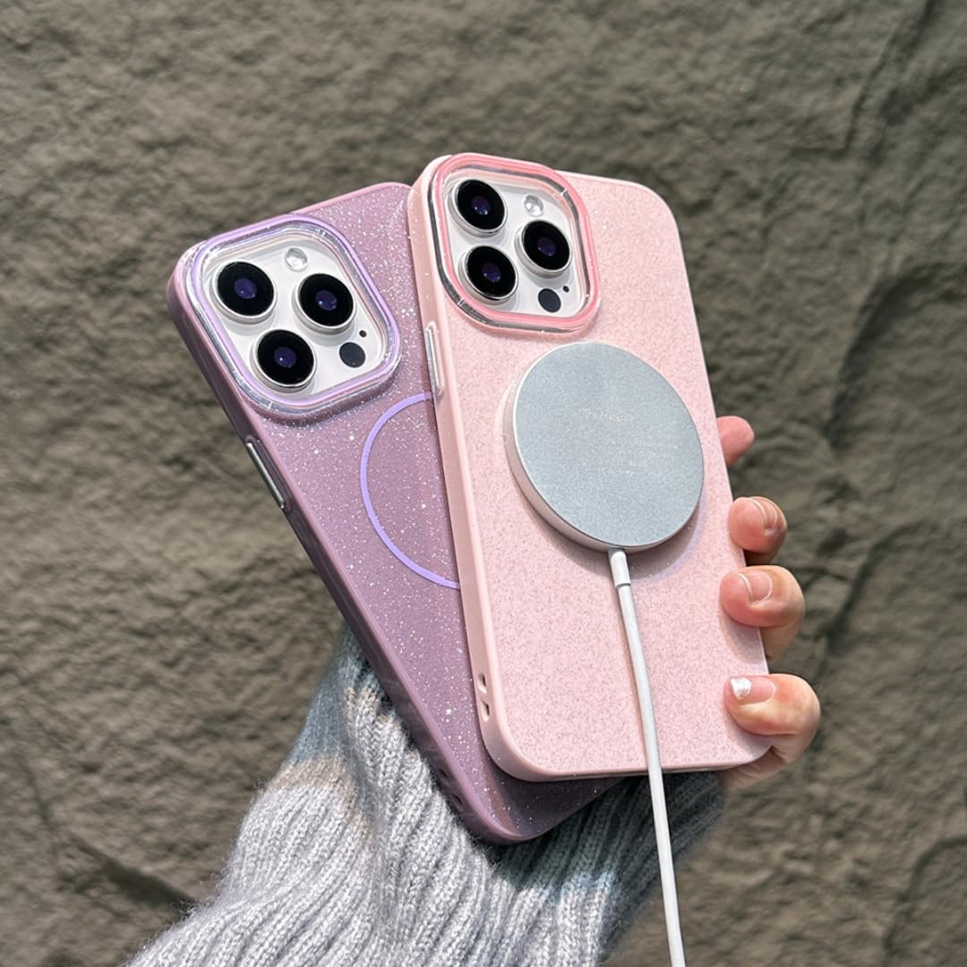 Amazon.co.jp: RNOZX iPhone 11用マグネット式スマホケース グリッター
