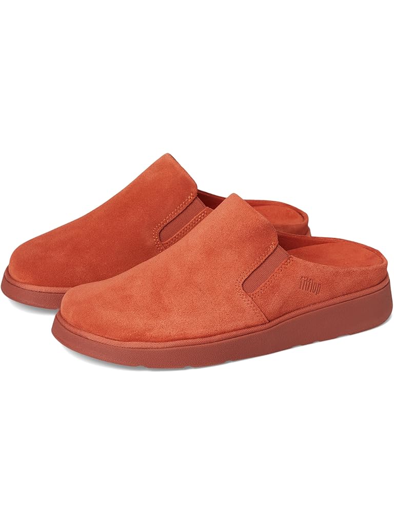 Orange FitFlop Gen-FF Elasticated Suede Mules