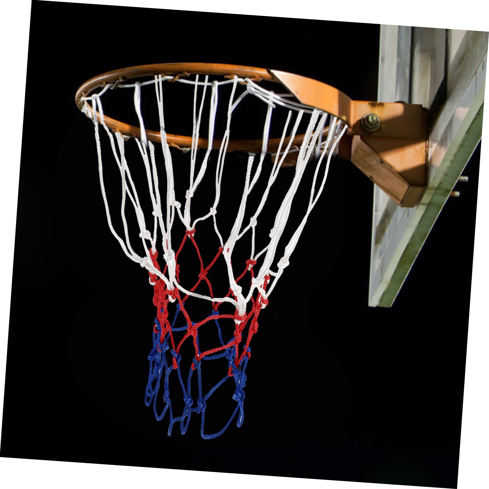 balacoo Basketball Net Sturdy Outdoor Mesh 2pcs Polyester Ball Net for Basketball Hoop