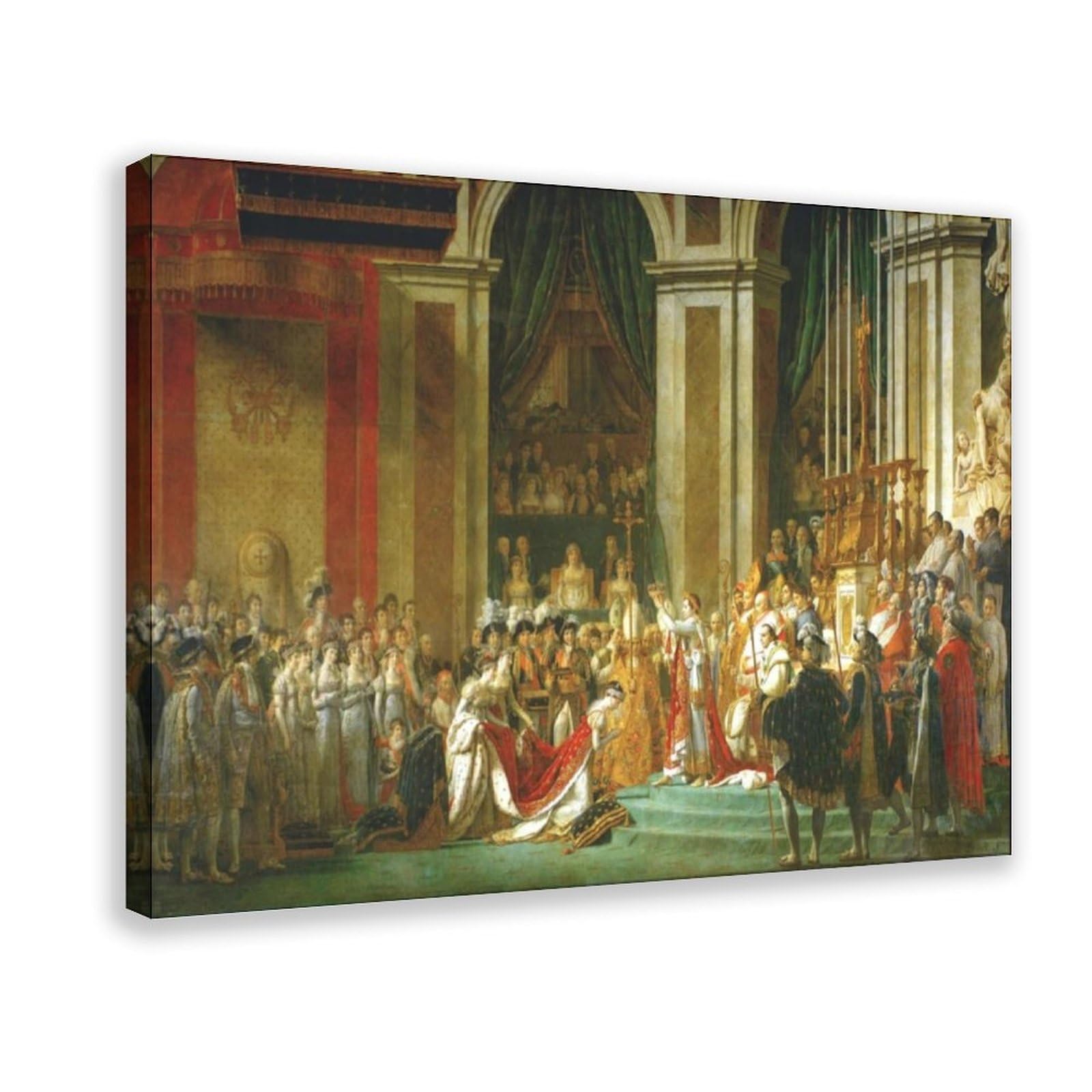 WCYB Jacques Louis David The Consecration of The Emperor Napoleon And The Coronation of The Empress Josephine Posters Prints Canvas Deco Paintings Wall Art
