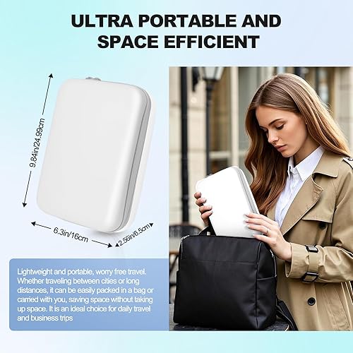 Miniatura 6 de Estuche organizador electrónico de viaje duro para cargadores de banco de energía, cables, unidad flash USB, tarjeta SD, electrónica y mochila,