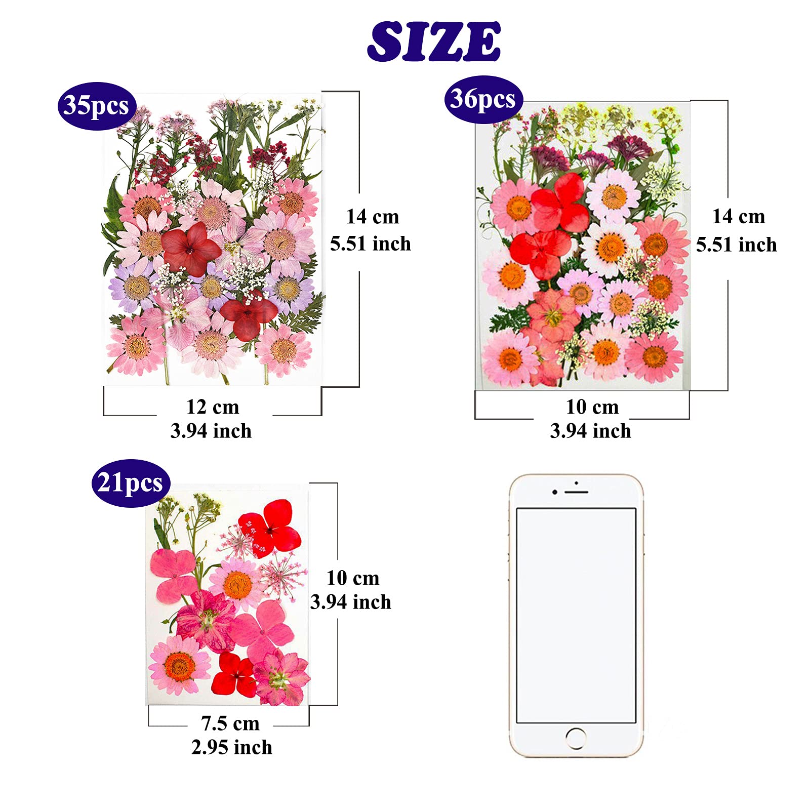 83 Stück rosa getrocknete gepresste Blumen echte natürliche Blätter Blätter für DIY Harz Kerze Schmuck Nagel Anhänger Handwerk und Dekoration