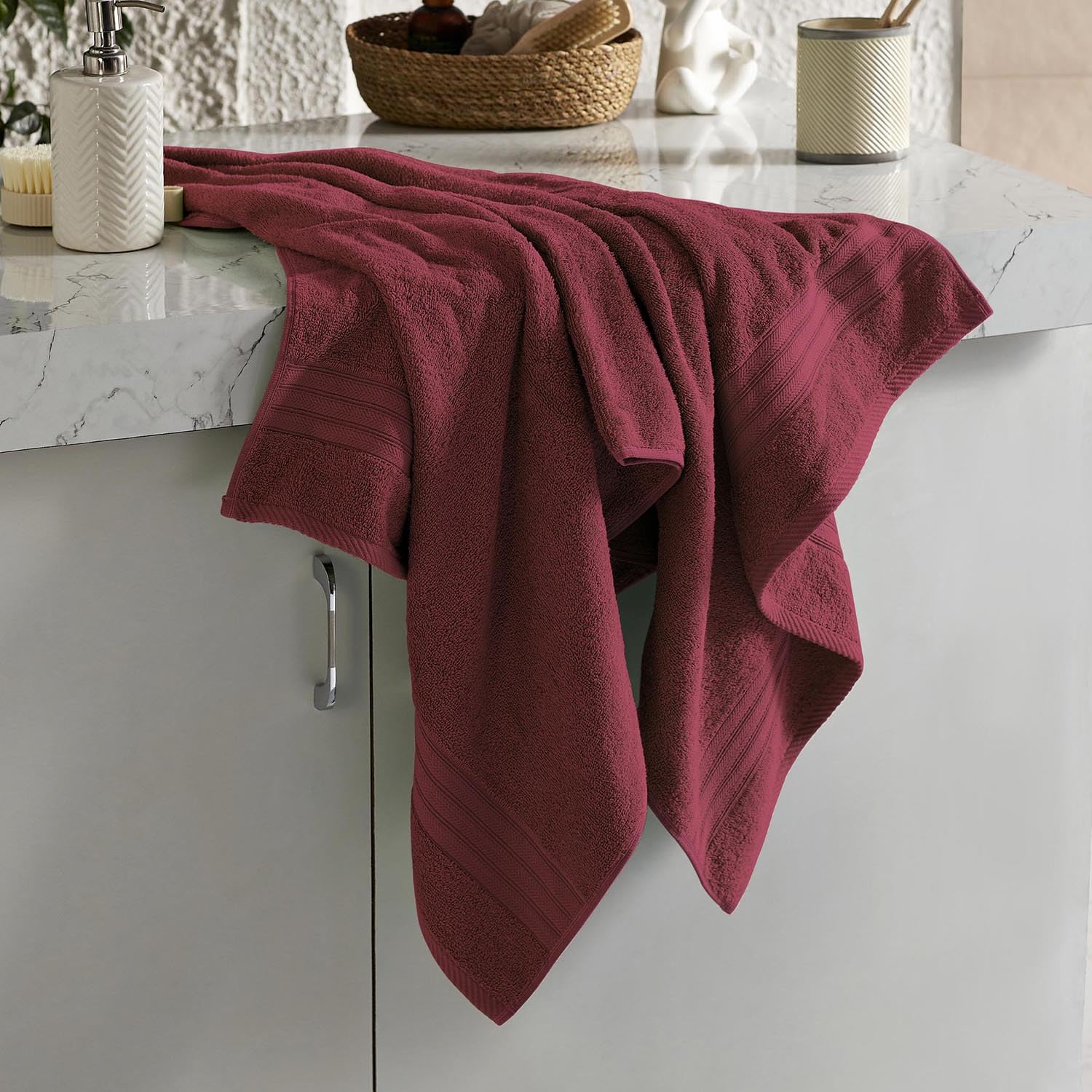Layers 100% Cotton Bath Towels - Soft & Absorbent -21