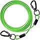 DANOFY 犬 ワイヤー 係留 リード ケーブル - 犬用 係留ケーブル 5mm極細 カラビナ ロック付き 錆び付かない ランナーケーブル しつけ用 外飼い 庭 キャンプ 小型犬 中型犬 大型犬対応 グリーン 3m
