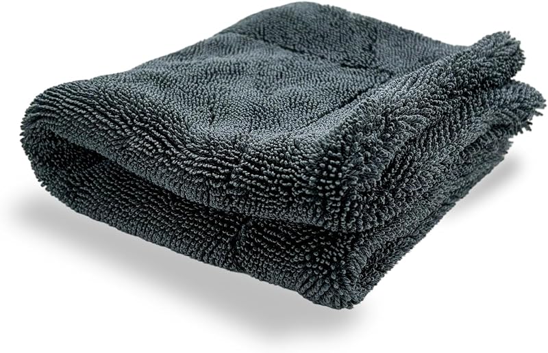 Microfiber Towels for Cars, 1200 GSM Ultra Thick 12.2"x12.2" Soft Car Detailing Drying Towel, Super Absorbent Double Twisted Loop Cloth Cleaning Towel for Car Truck SUV