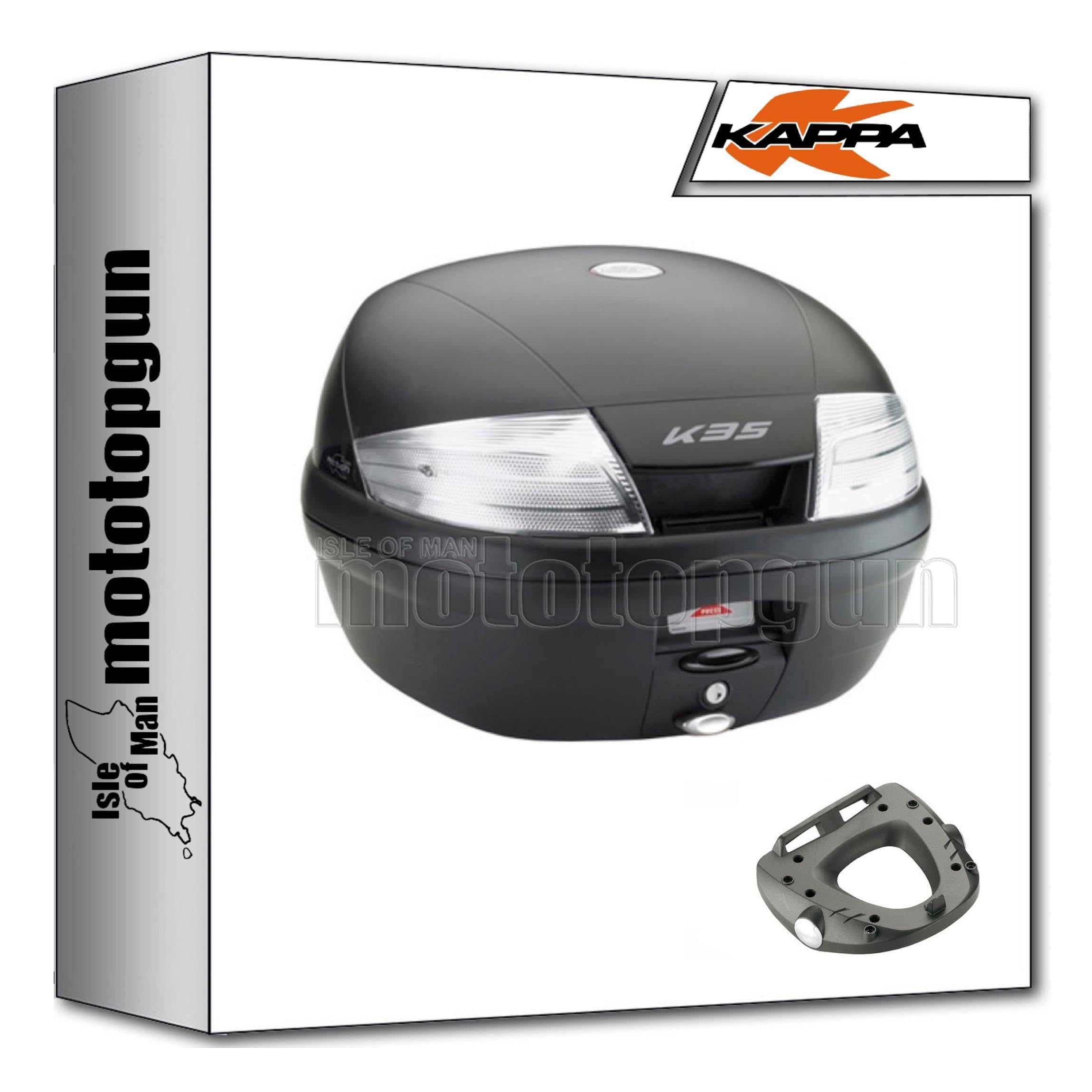Maleta Kappa K35NT con adaptador tech para Moto Morini X-Cape 649 3
