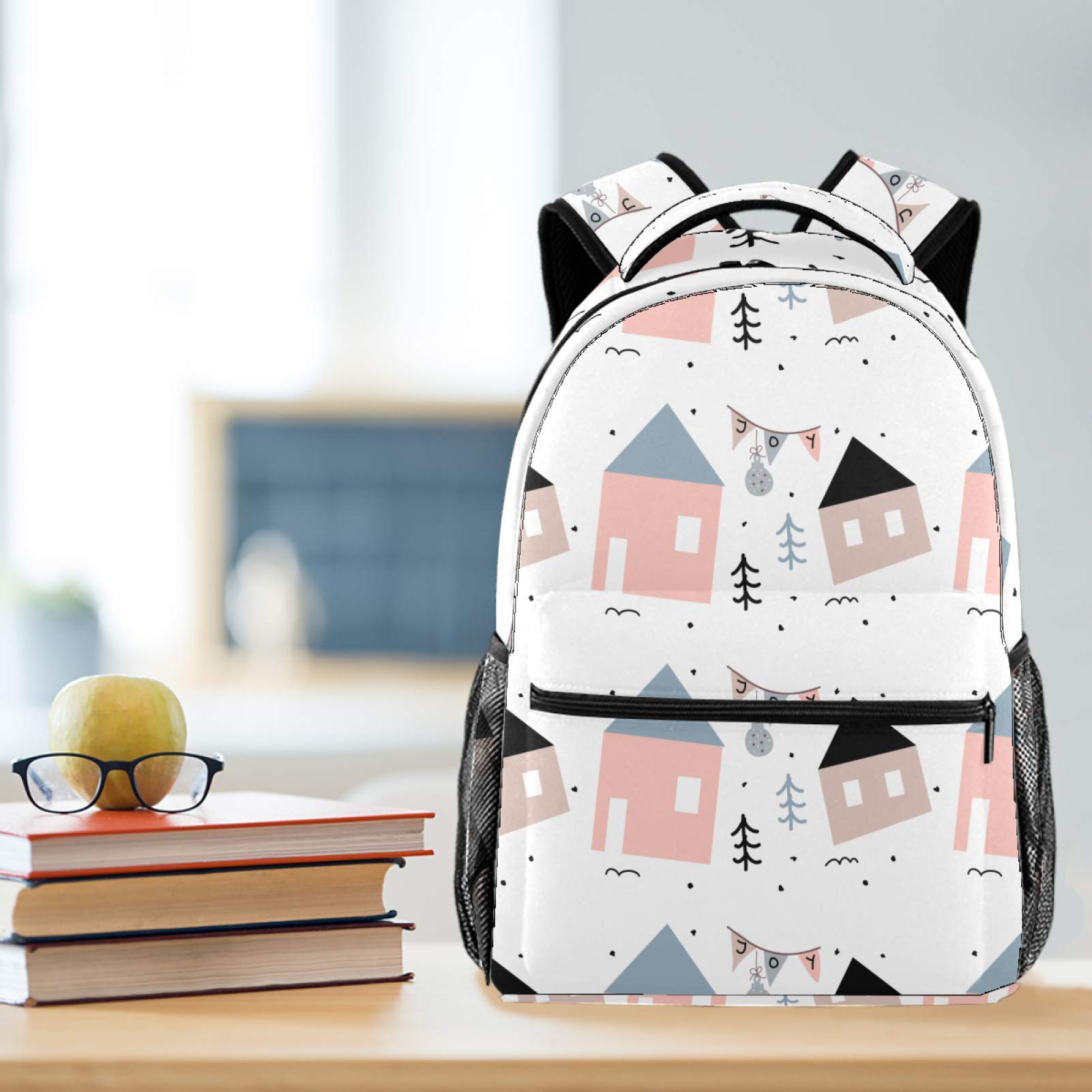 LAZEN Zaino leggero Zaino per scuola universitaria Zaino per laptop per adulti e bambini Zaino casual Icona Polizia