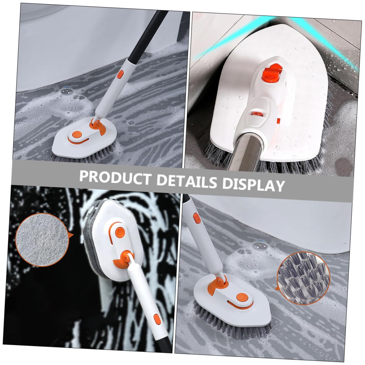 Alipis Cepillo Multiusos para Juntas y Azulejos, Plástico Resistente, Ligero y Reutilizable, Adecuado para Limpiar Suciedad Difícil en Baño y Cocina