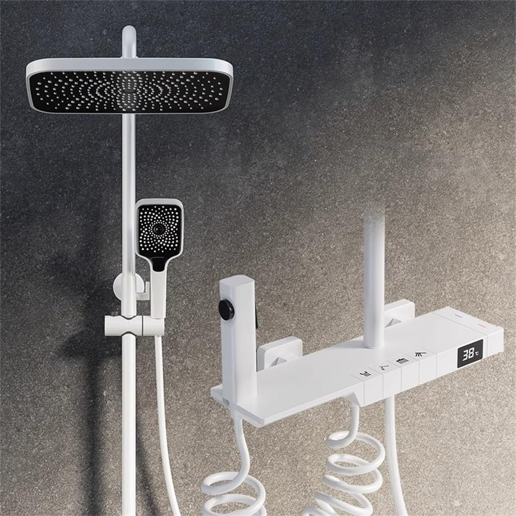 Sistemas de ducha la pantalla digital del cabezal botón piano, hogar