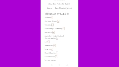 Open Textbook Library app