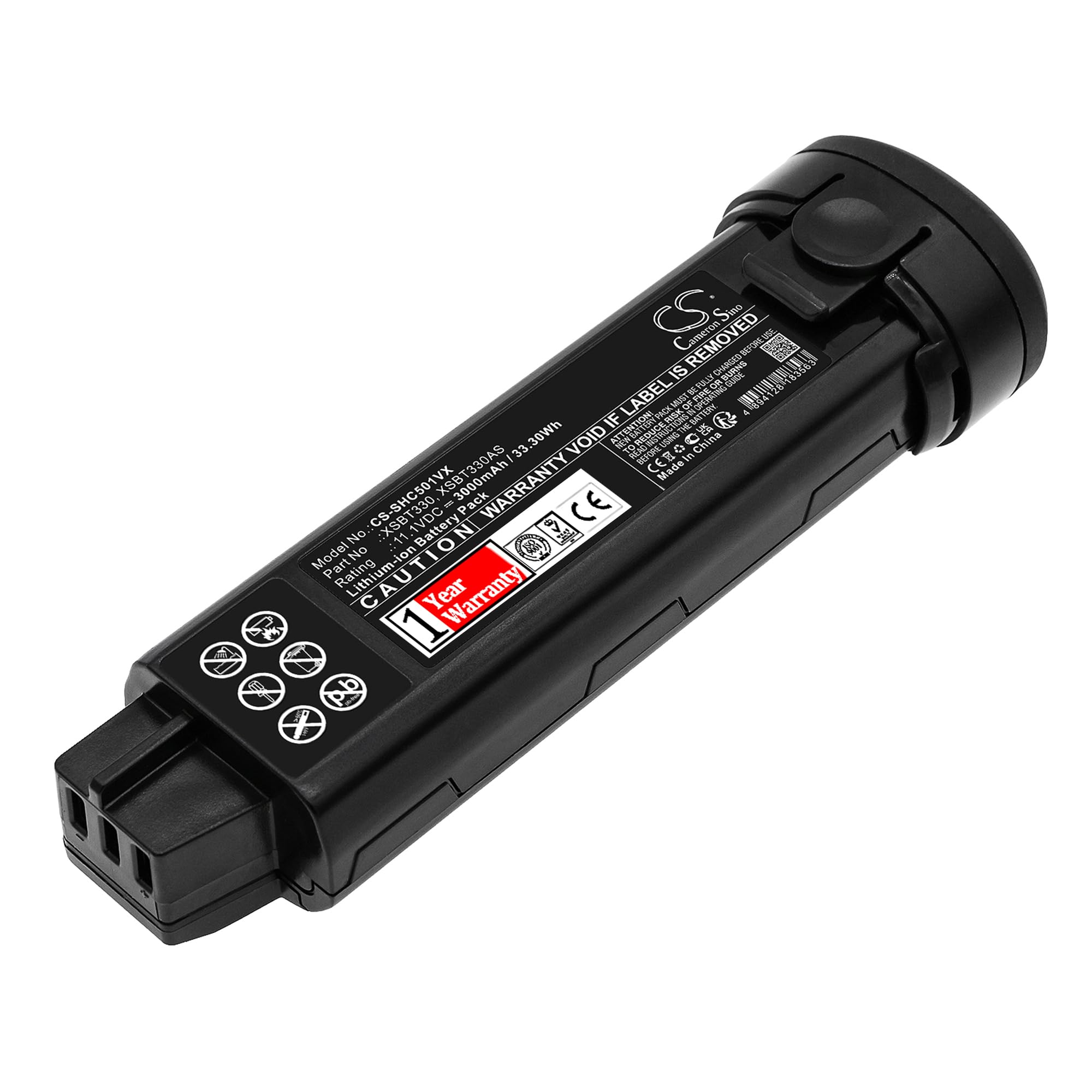 XSBT330 XSBT330AS Battery Replacement for Shark WS632 WS630 WS631 WS633 WS620 WS632RGBRN WS632GDBRN WS632BLBRN WS632PKBRN (3000mAh/11.1V)