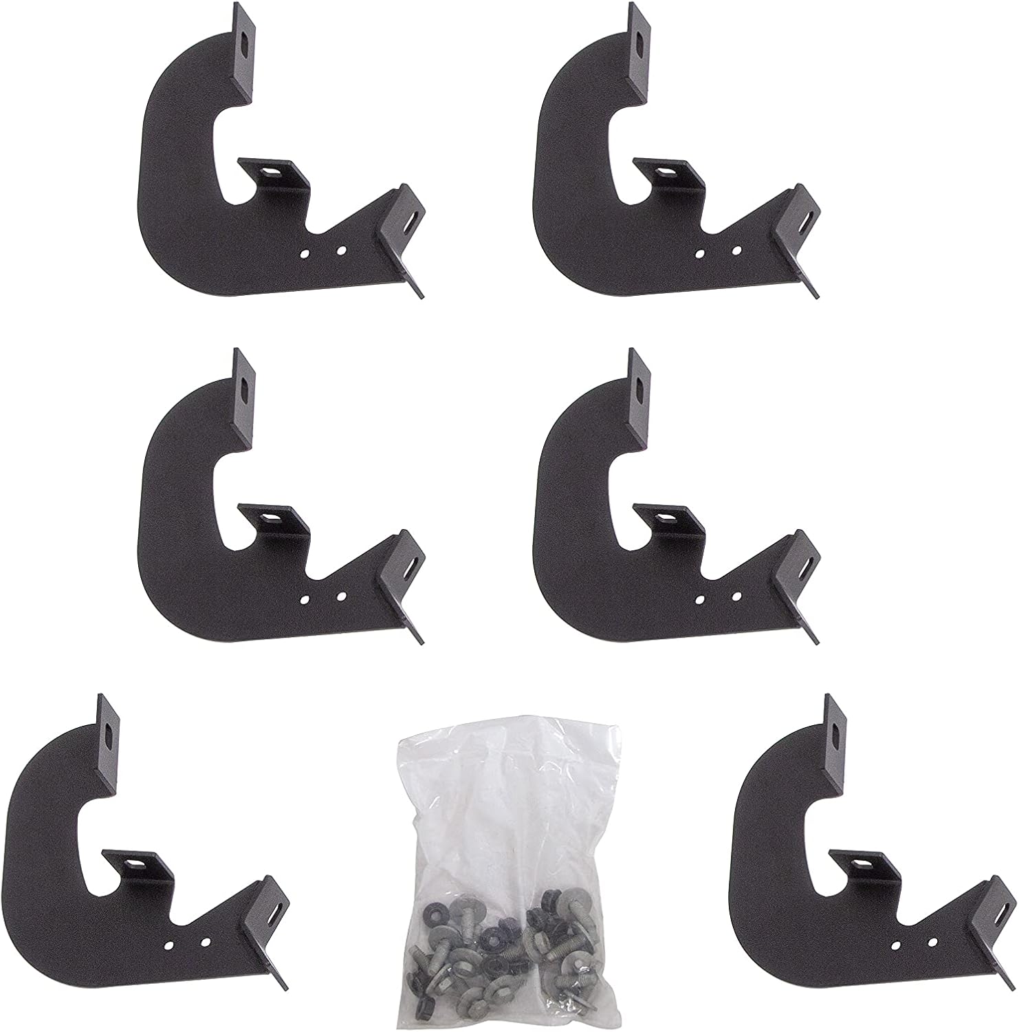 DEE ZEE DZ 66340 Hex Side Step Bracket Kit , Black