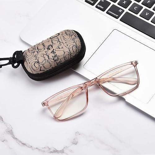 Miniatura 6 de OPTOFENDY Gafas de lectura plegables para mujeres y hombres, pequeños lectores de bisagra de resorte, anteojos de luz azul portátiles con estuche